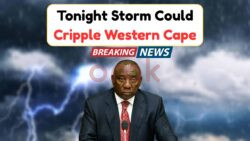 Tonight’s Thunderstorm to Disrupt Power and Flood Roads Across Western Cape – SAWS Warning Out